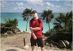 nick at tulum, aka ruins in a beach paradise