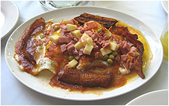 our 3rd breakfast dish of huevos motuleos